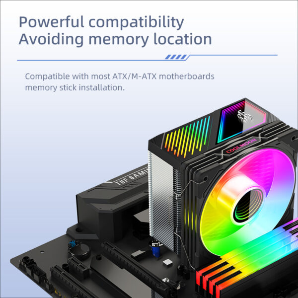 4. 400 Coolmoon GT400 CPU Cooler