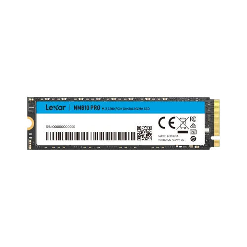 Lexar NM610 Pro M.2 SSD Lexar® NM610PRO M.2 2280 PCIe Gen3x4 NVMe SSD